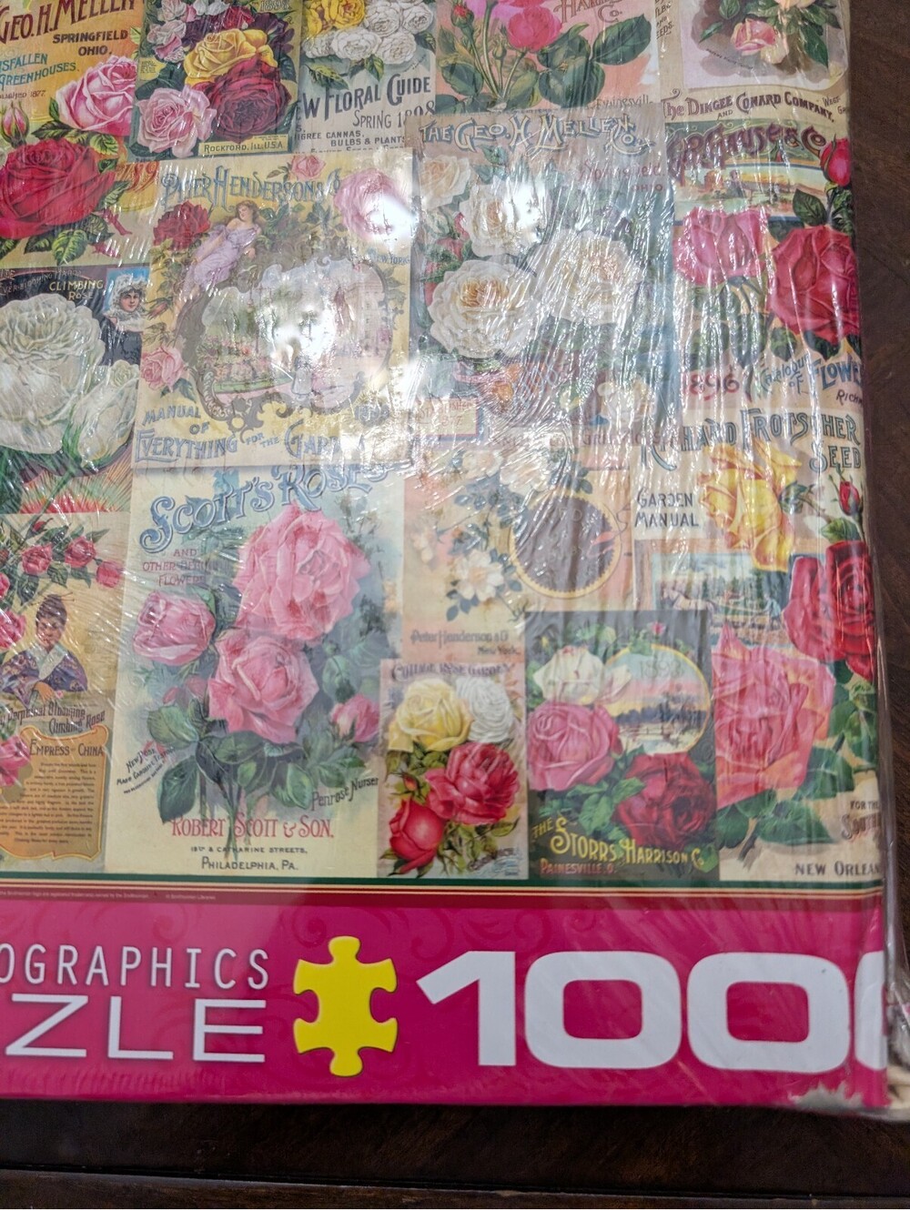 Eurographics Smithsonian Roses Seed Catalogue Collection 1000 Piece Puzzle NIB - Picture 4 of 5